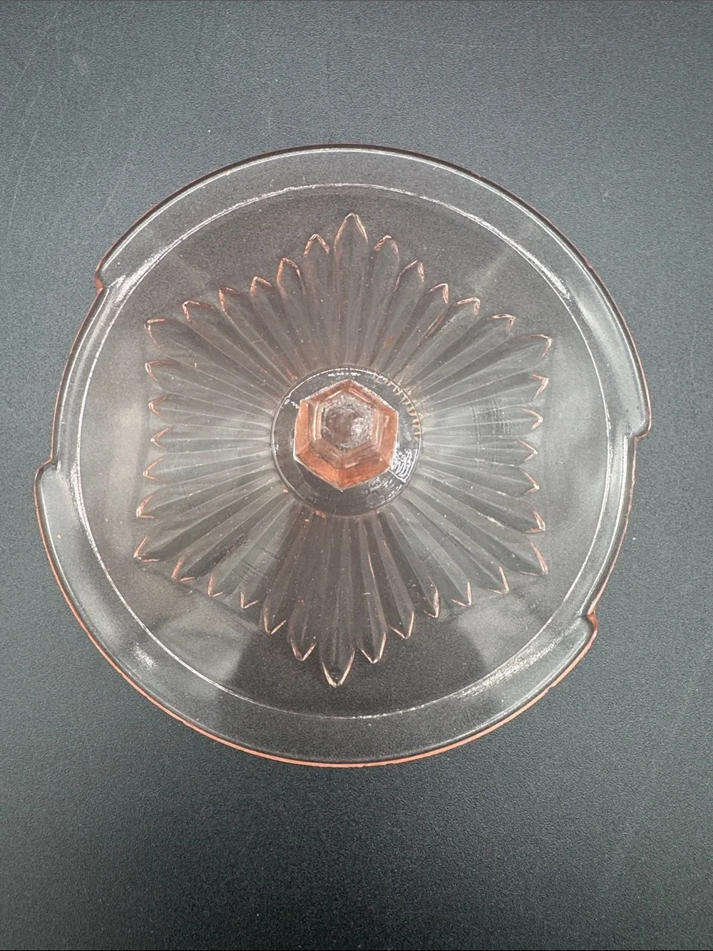 Vintage Style Pink Glass Lidded Candy Dish - Home Accents